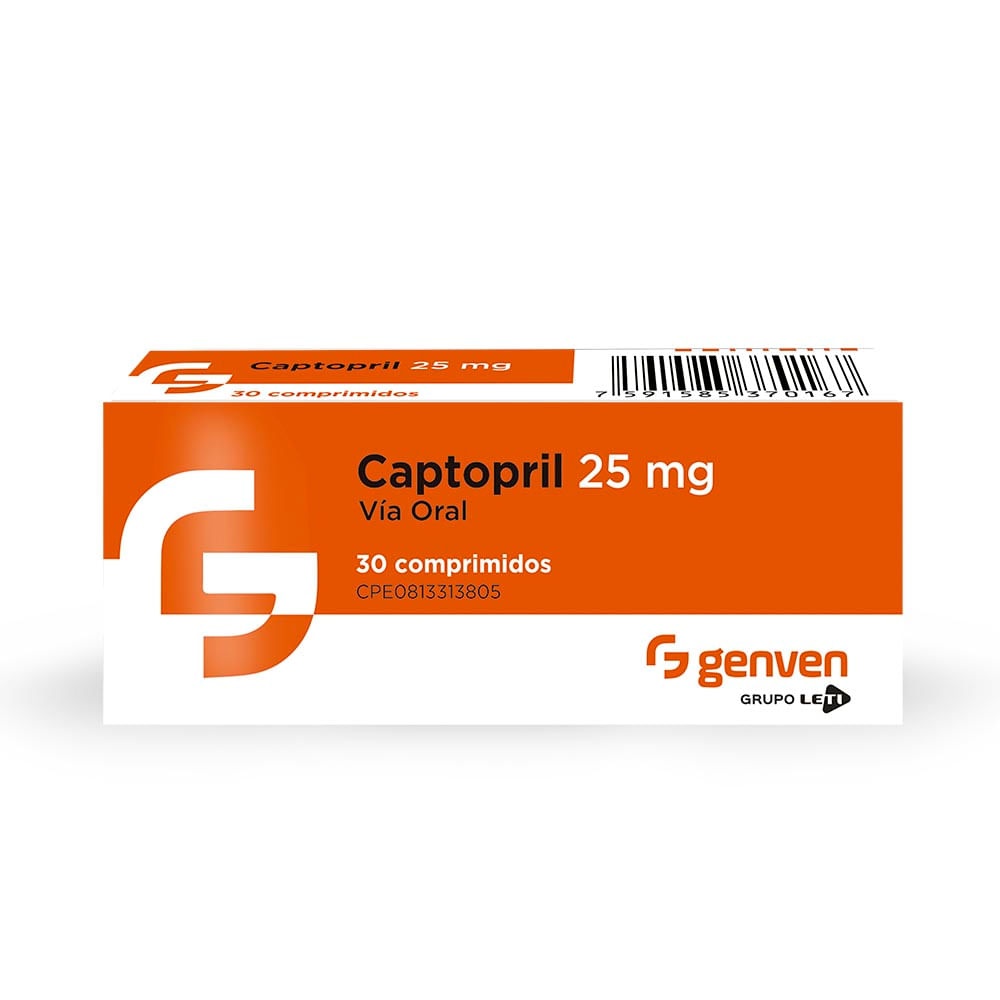 CAPTOPRIL QUALIGEN 25 mg COMPRIMIDOS