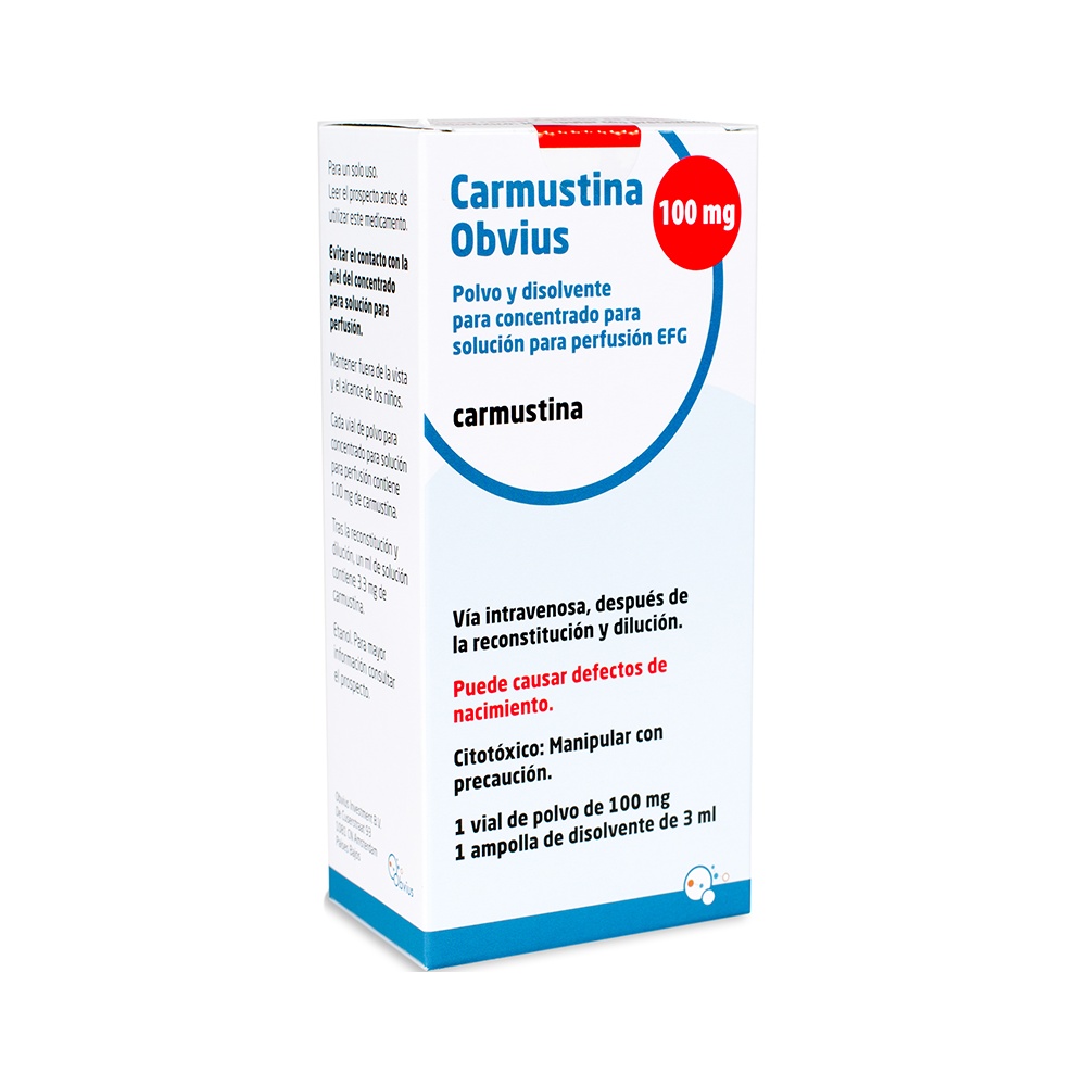CARMUSTINA HIKMA 100 mg PÓ E SOLVENTE PARA CONCENTRADO PARA SOLUÇÃO PARA PERFUSÃO - Genérico