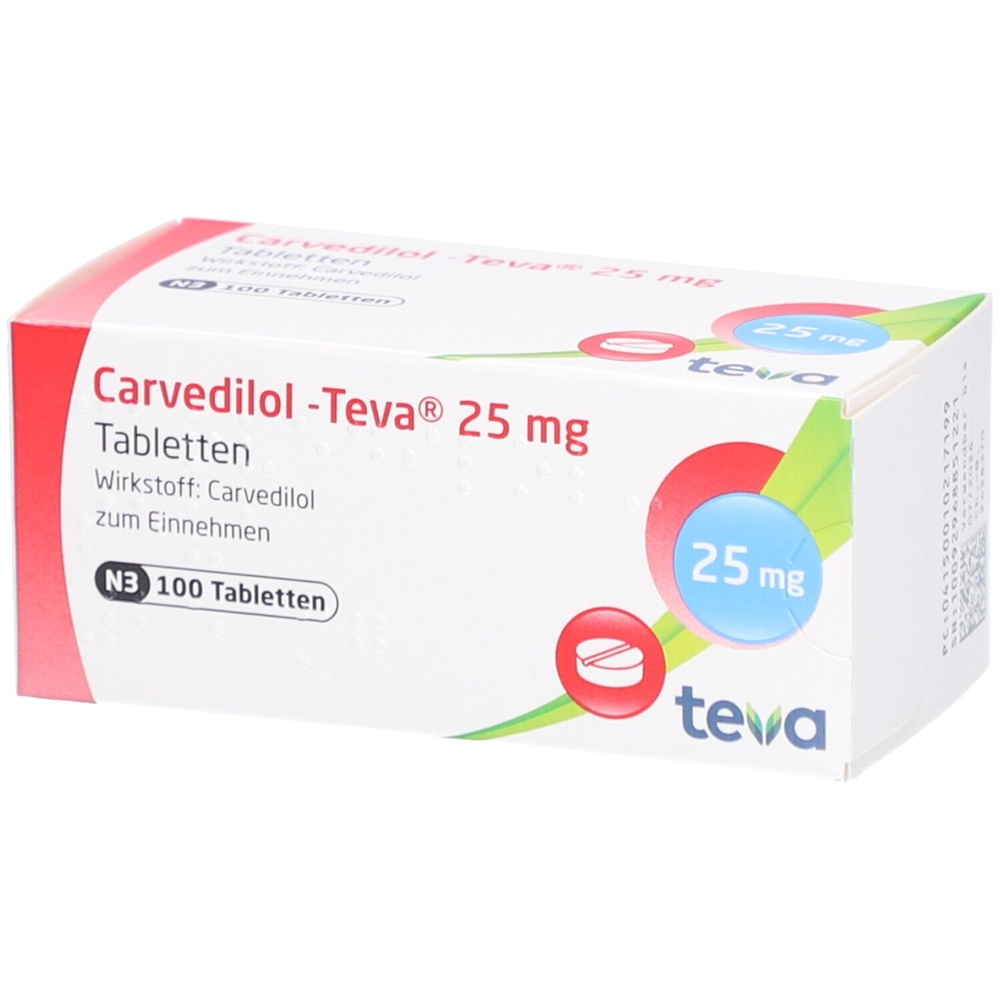 CARVEDILOL TEVA-RATIOPHARM 25 mg COMPRIMIDOS