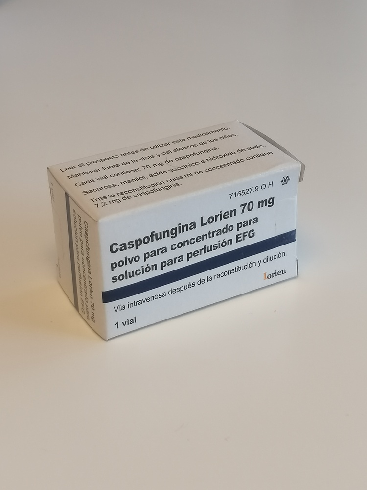 CASPOFUNGINA TILLOMED 70 mg PÓ PARA CONCENTRADO PARA SOLUÇÃO PARA PERFUSÃO