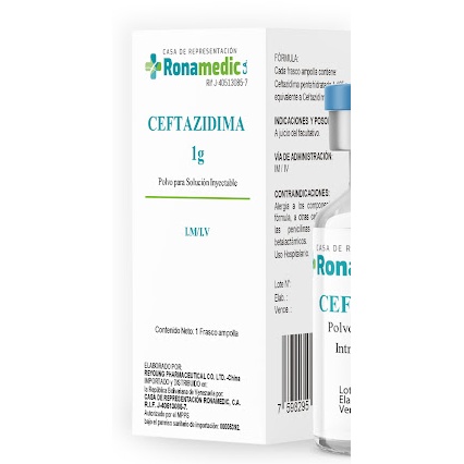 CEFTAZIDIMA QILU 1 g PÓ PARA SOLUÇÃO INJETÁVEL E PARA PERFUSÃO