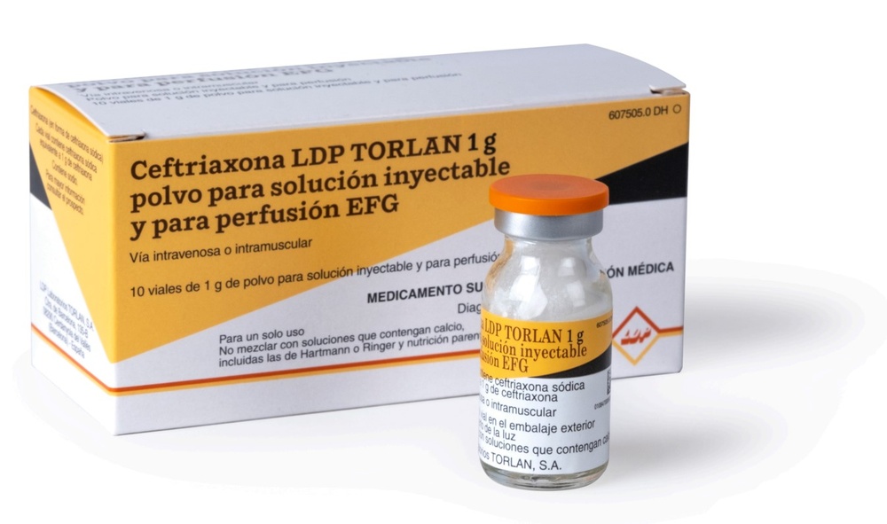 CEFTRIAXONA LDP TORLAN 500 mg PÓ E SOLUÇÃO PARA SOLUÇÃO INJETÁVEL INTRAMUSCULAR
