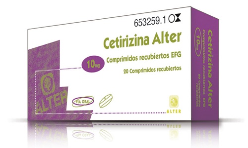 CETIRIZINA ALTER 10 mg COMPRIMIDOS REVESTIDOS POR PELÍCULA