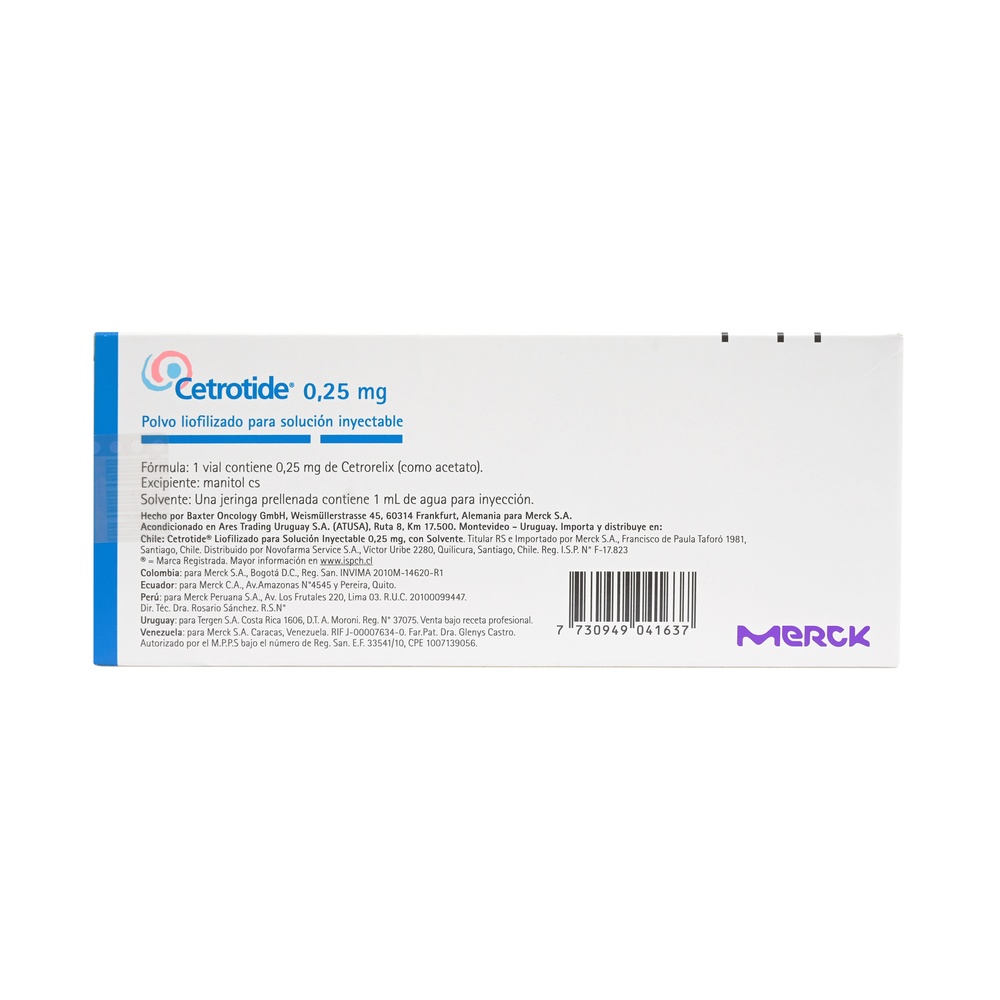 CETRORELIX EDEST 0,25 mg PÓ PARA SOLUÇÃO INJETÁVEL