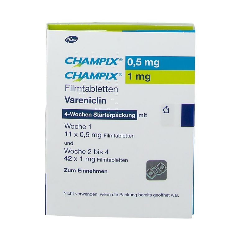 CHAMPIX 0,5, 1 mg COMPRIMIDOS REVESTIDOS POR PELÍCULA