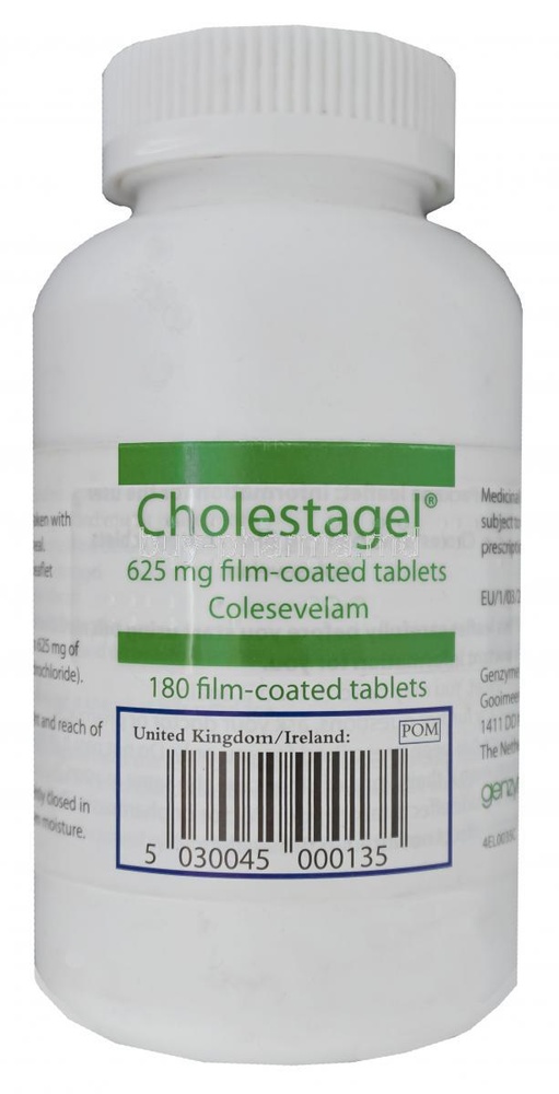 CHOLESTAGEL 625 MG COMPRIMIDOS REVESTIDOS POR PELÍCULA