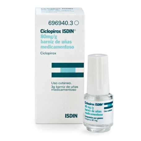 CICLOPIROX ISDIN 80 mg/g VERNIZ PARA UNHAS MEDICAMENTOSO