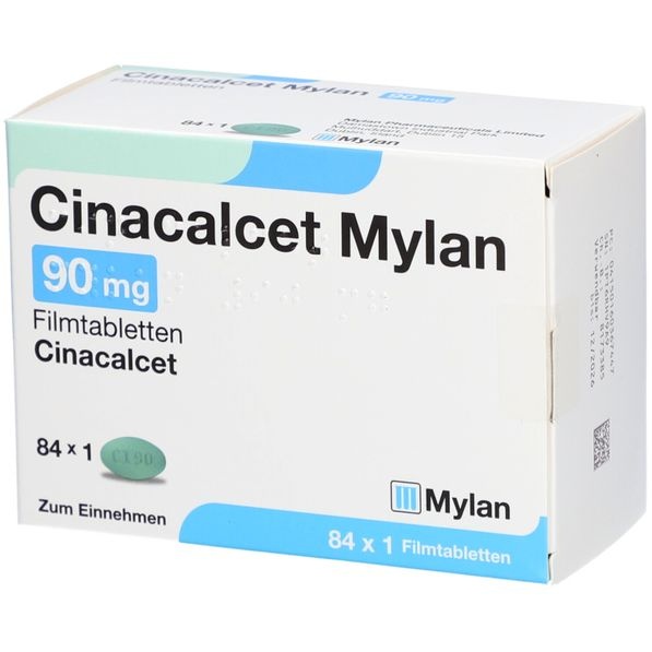CINACALCET MYLAN 90 mg COMPRIMIDOS REVESTIDOS POR PELÍCULA