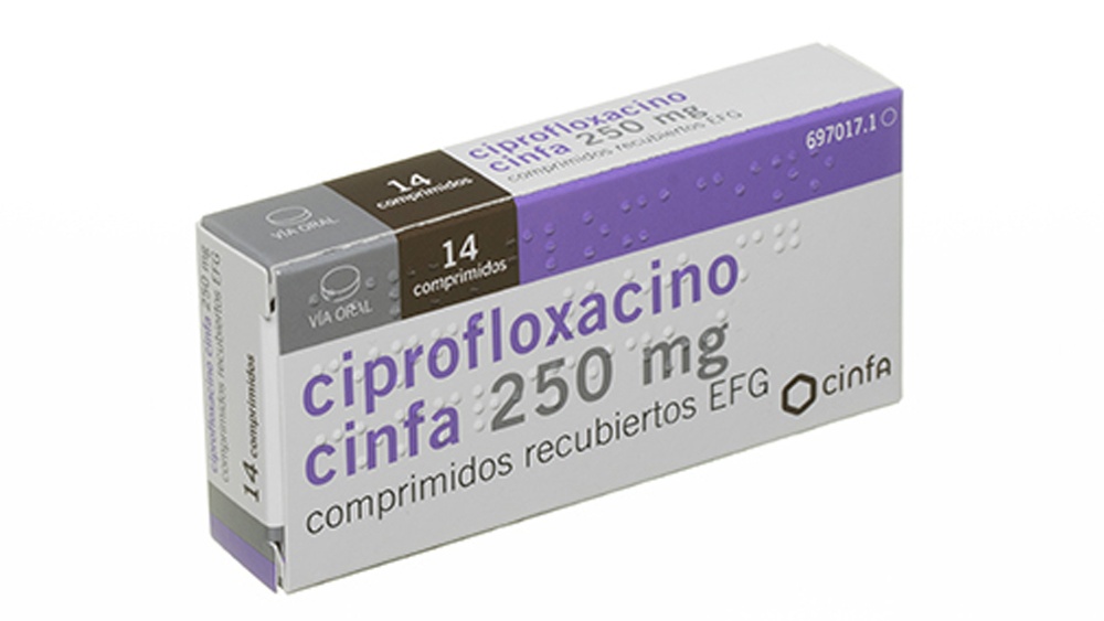 CIPROFLOXACINA TARBIS 250 mg COMPRIMIDOS REVESTIDOS POR PELÍCULA