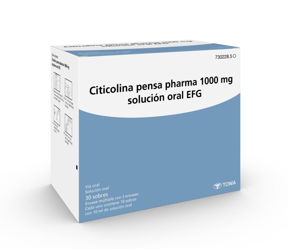 CITICOLINA PENSA PHARMA 1000 MG SOLUÇÃO ORAL