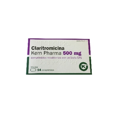 CLARITROMICINA KERN PHARMA 500 mg COMPRIMIDOS REVESTIDOS POR PELÍCULA