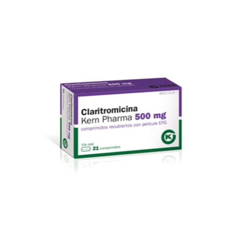 CLARITROMICINA UNIDIA KERN PHARMA 500 mg COMPRIMIDOS DE LIBERTAÇÃO MODIFICADA