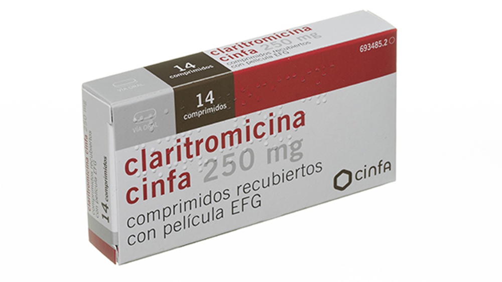CLARITROMICINA VIR 250 mg COMPRIMIDOS REVESTIDOS