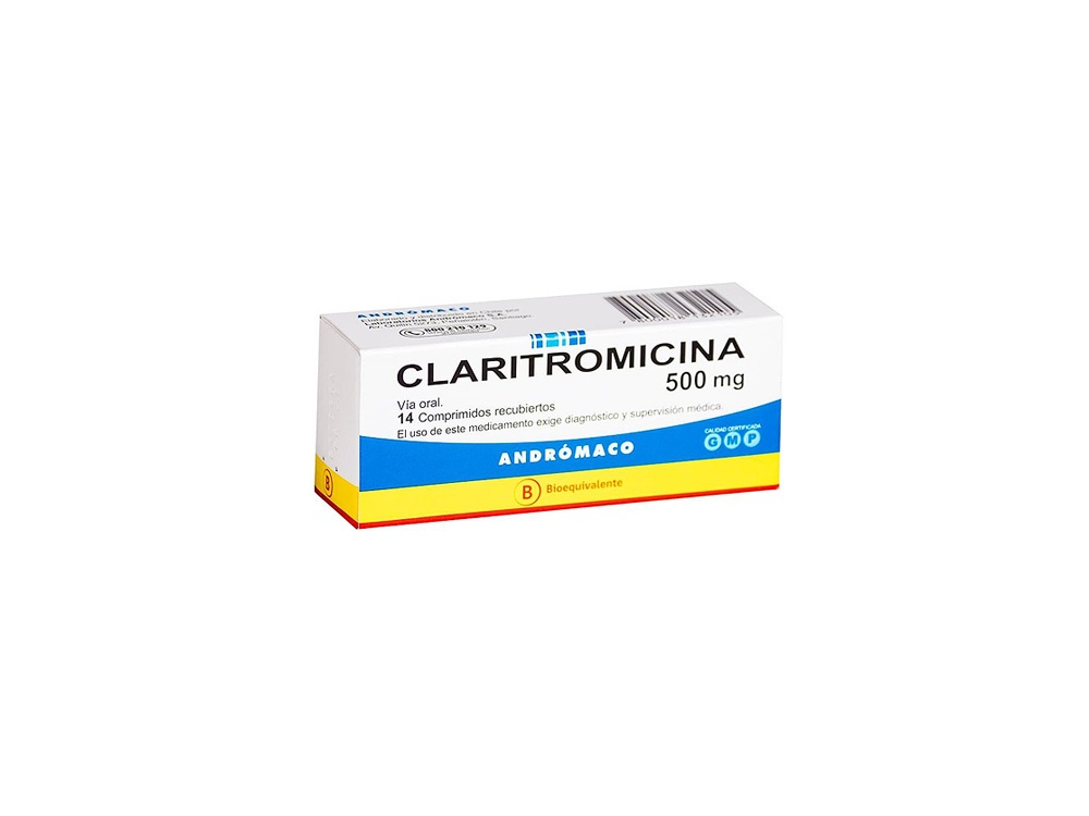 CLARITROMICINA VIR 500 mg COMPRIMIDOS REVESTIDOS