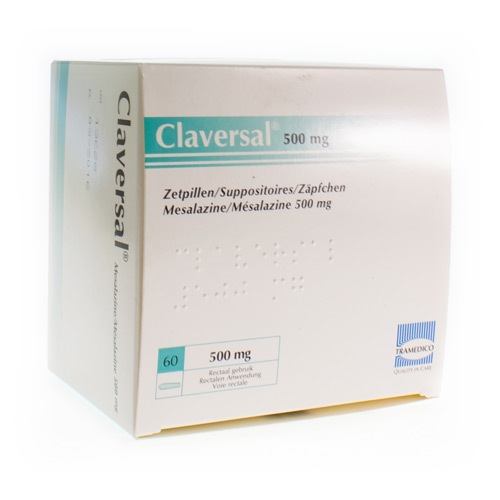 CLAVERSAL 500 mg SUPOSITÓRIOS