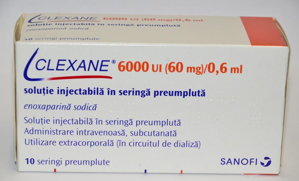 CLEXANE 6.000 UI (60 mg)/0,6 ml SOLUÇÃO INJETÁVEL EM SERINGA PREENCHIDA