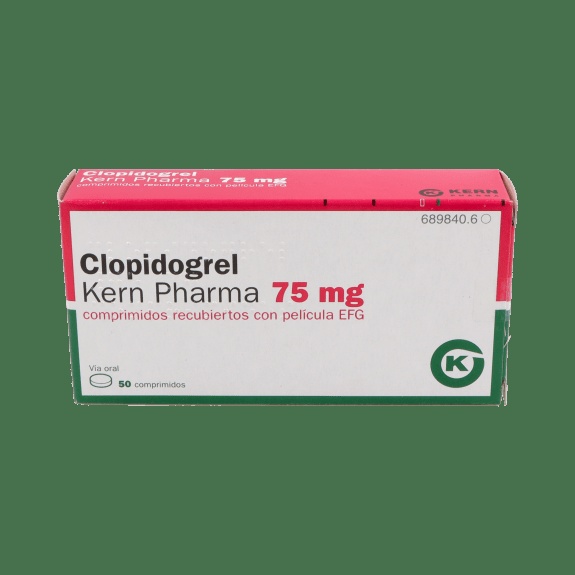 CLOPIDOGREL KERN PHARMA 75 mg COMPRIMIDOS REVESTIDOS POR PELÍCULA