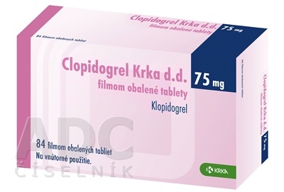 CLOPIDOGREL KRKA 75 mg COMPRIMIDOS REVESTIDOS POR PELÍCULA