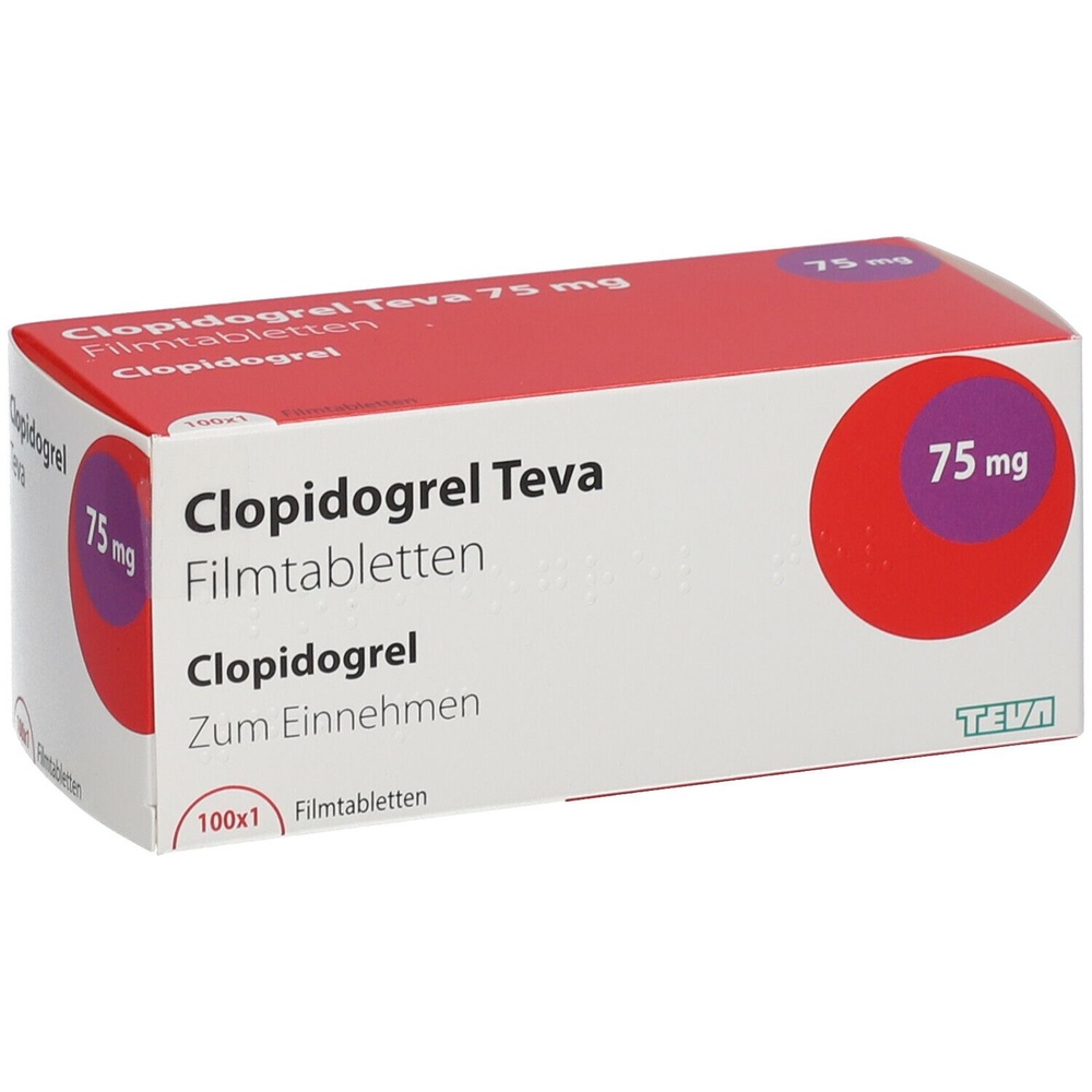 CLOPIDOGREL TEVA 75 mg COMPRIMIDOS REVESTIDOS POR PELÍCULA