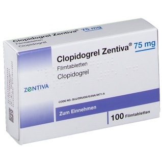 CLOPIDOGREL ZENTIVA 75 mg COMPRIMIDOS REVESTIDOS POR PELÍCULA