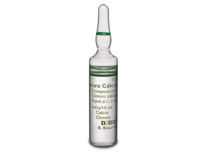 CLORETO DE CÁLCIO BRAUN 100 mg/ml SOLUÇÃO INJETÁVEL