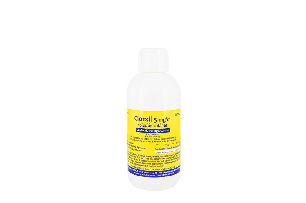 CLORXIL 5 mg/ml SOLUÇÃO CUTÂNEA