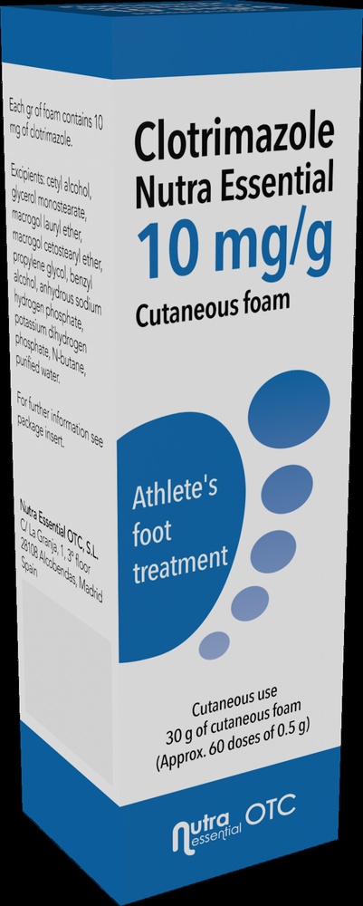 CLOTRIMAZOL NUTRA ESSENTIAL 10 mg/g ESPUMA CUTÂNEA
