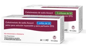 COLISTIMETATO DE SÓDIO ACCORDPHARMA 1 Milhão UI PÓ PARA SOLUÇÃO INJETÁVEL E PARA PERFUSÃO
