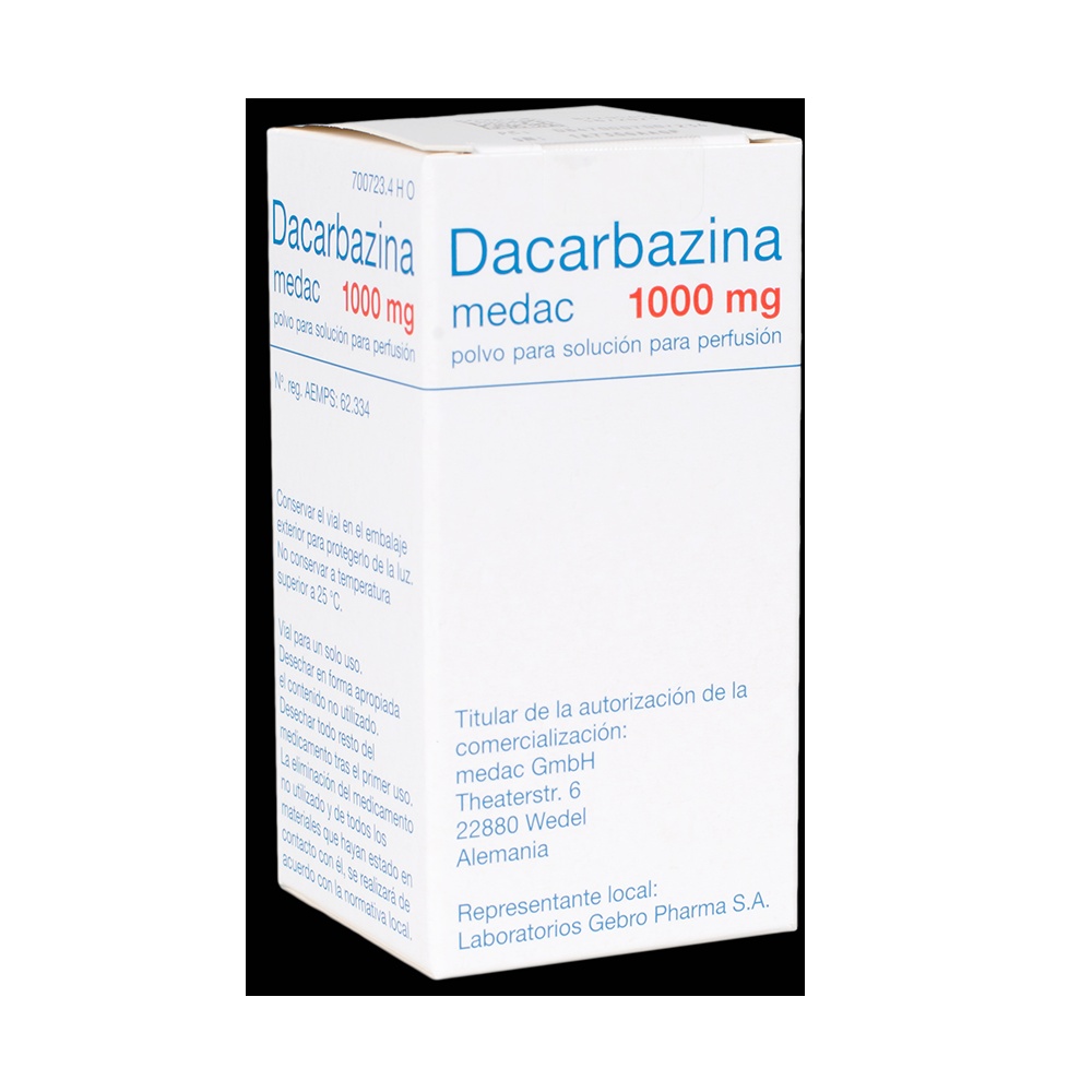DACARBAZINA MEDAC 1000 mg PÓ PARA SOLUÇÃO PARA PERFUSÃO