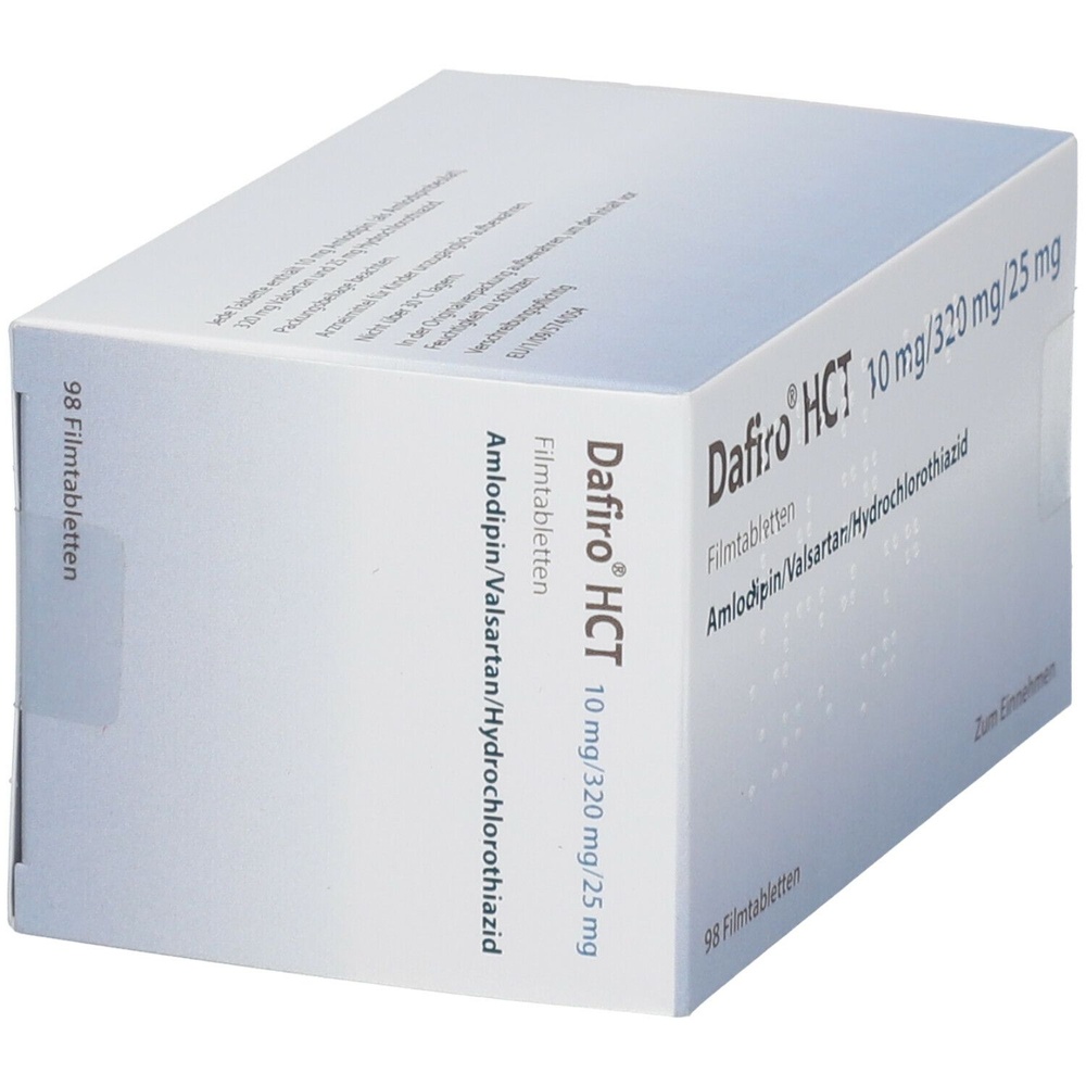 DAFIRO HCT 10 mg/320 mg/25 mg COMPRIMIDOS REVESTIDOS POR PELÍCULA