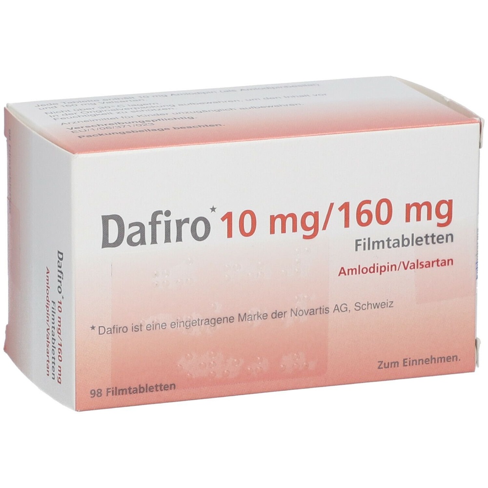 DAFIRO 10 mg/160 mg COMPRIMIDOS REVESTIDOS POR PELÍCULA