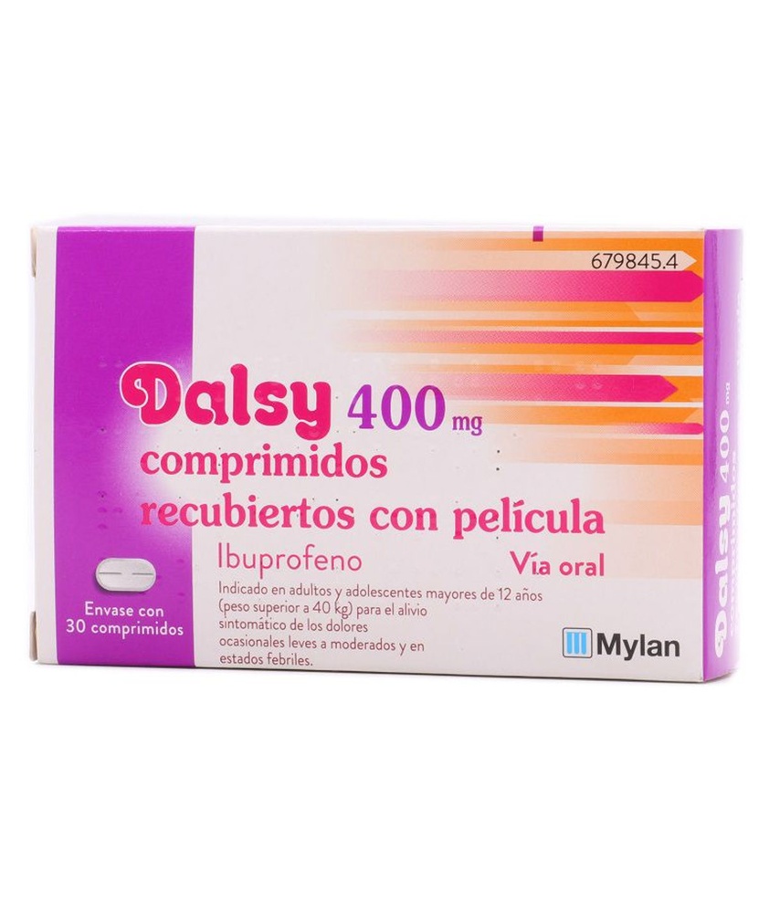DALSYDOL 400 MG COMPRIMIDOS REVESTIDOS POR PELÍCULA