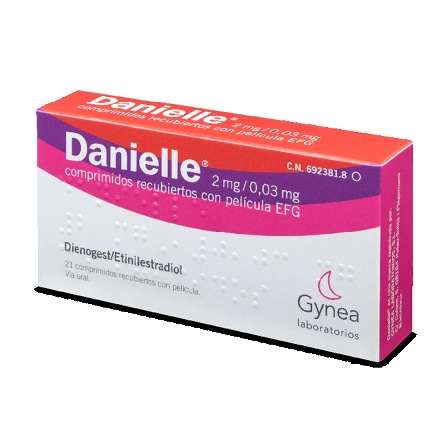 DANIELLE 2mg/0,03mg COMPRIMIDOS REVESTIDOS POR PELÍCULA
