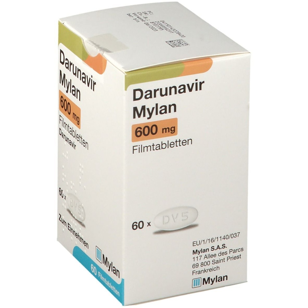 DARUNAVIR MYLAN 600 mg COMPRIMIDOS REVESTIDOS POR PELÍCULA