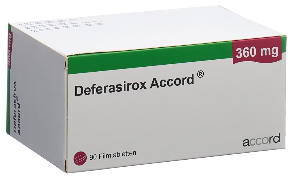 DEFERASIROX ACCORD 360 mg COMPRIMIDOS REVESTIDOS POR PELÍCULA