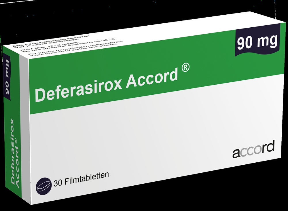 Deferasirox Accord 90 mg comprimidos revestidos por película