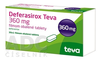 DEFERASIROX TEVA-RATIOPHARM 360 mg COMPRIMIDOS REVESTIDOS POR PELÍCULA