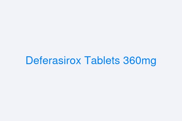 DEFERASIROX VISO FARMACEUTICA 360 mg COMPRIMIDOS REVESTIDOS POR PELÍCULA