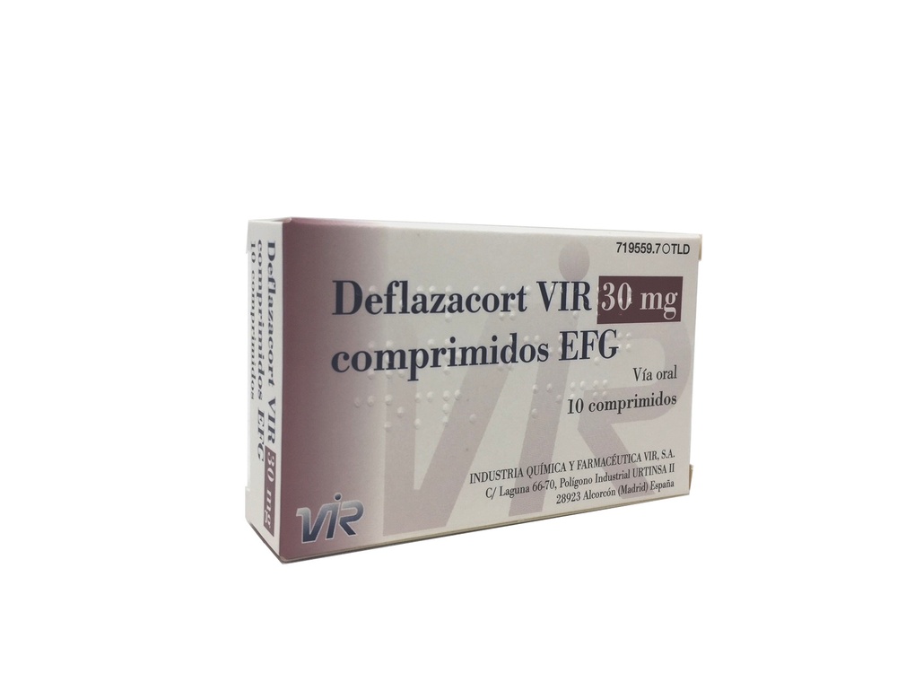 DEFLAZACORT VIR 30 mg COMPRIMIDOS