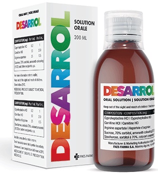 DESARROL 50 mg/mL + 25 mg/mL + 0,2 mg/mL SOLUÇÃO ORAL