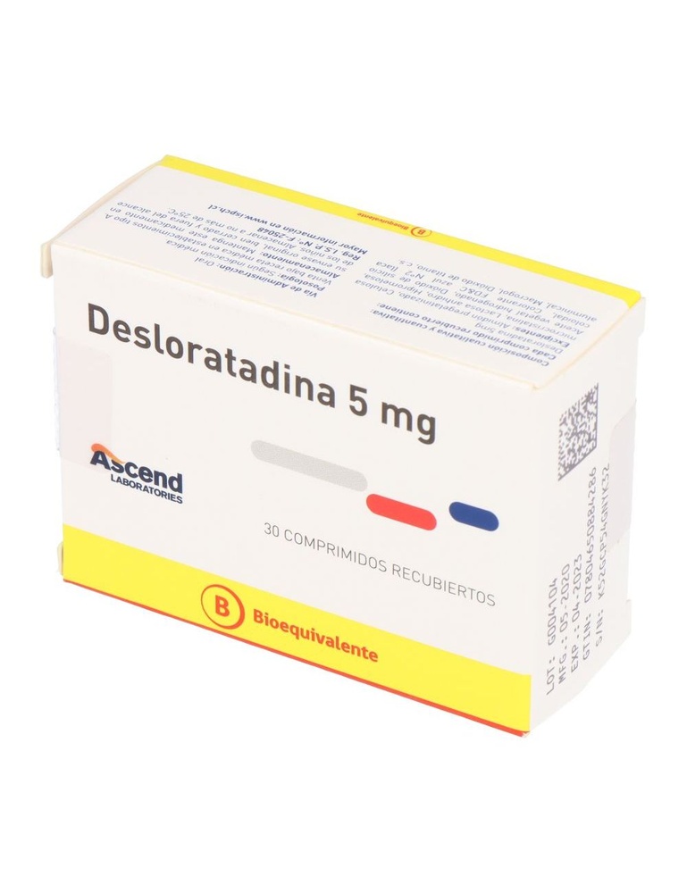 DESLORATADINA ACTAVIS 5 mg COMPRIMIDOS REVESTIDOS POR PELÍCULA