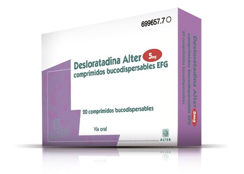 DESLORATADINA ALTER 5 mg COMPRIMIDOS ORODISPERSÍVEIS