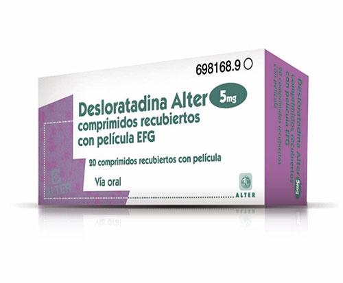 DESLORATADINA ALTER 5 mg COMPRIMIDOS REVESTIDOS POR PELÍCULA