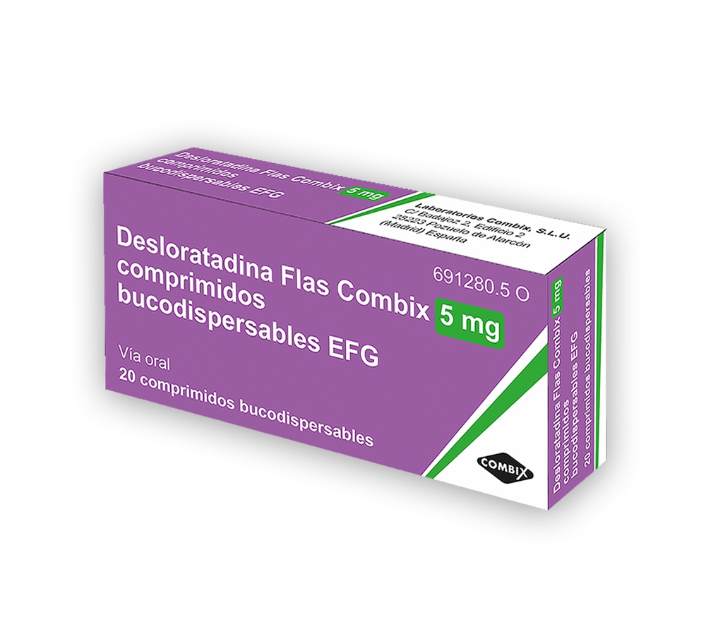 DESLORATADINA COMBIX 5 mg COMPRIMIDOS ORODISPERSÍVEIS