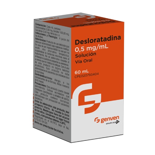 DESLORATADINA VIATRIS 0,5 mg/ml SOLUÇÃO ORAL