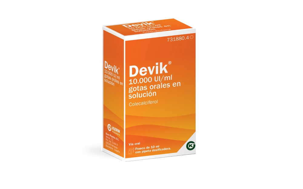 DEVIK 10.000 UI/mL GOTAS ORAIS EM SOLUÇÃO