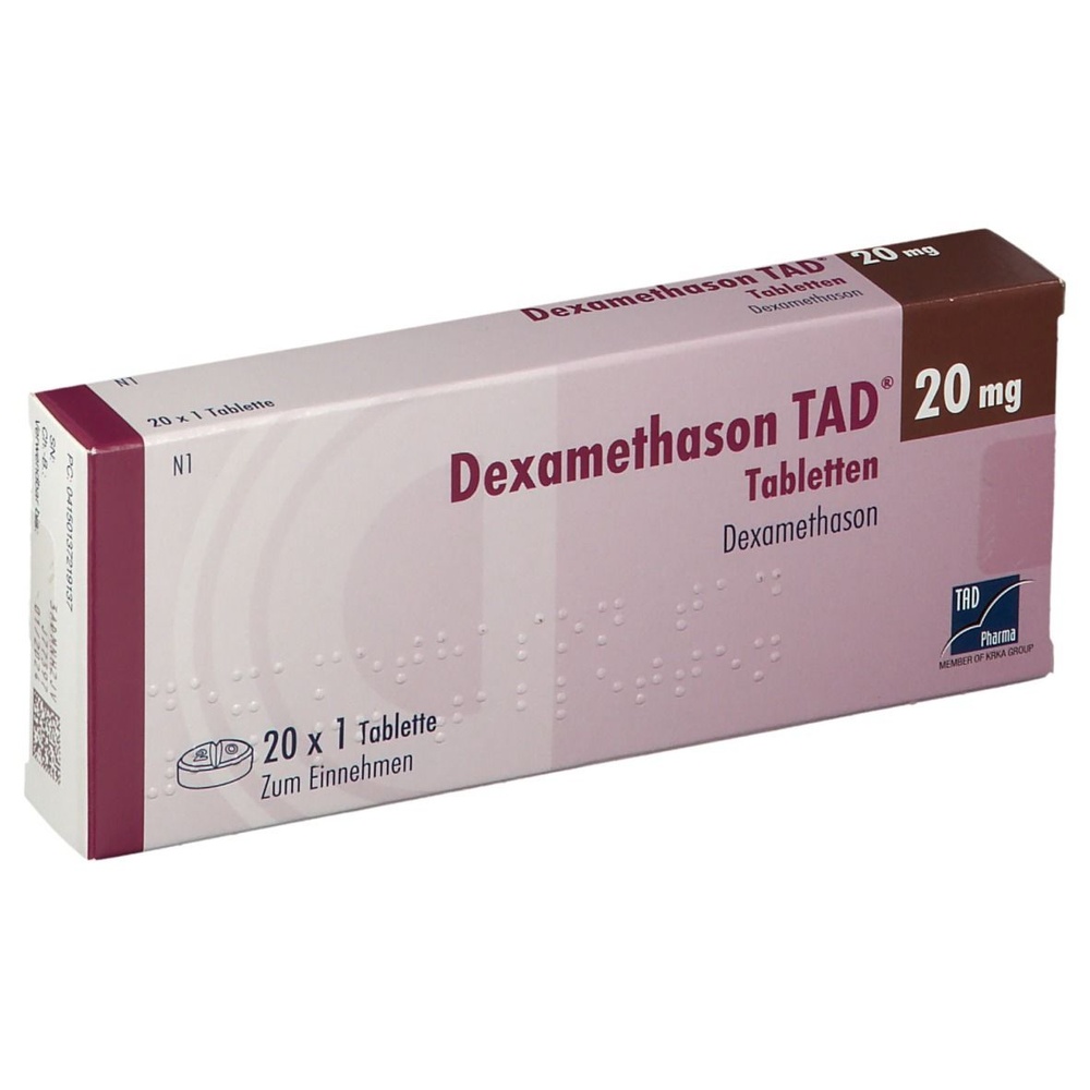 DEXAMETASONA TAD 20 mg COMPRIMIDOS