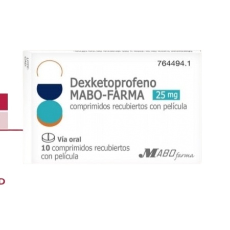 DEXKETOPROFENO MABO-FARMA 25 mg COMPRIMIDOS REVESTIDOS POR PELÍCULA