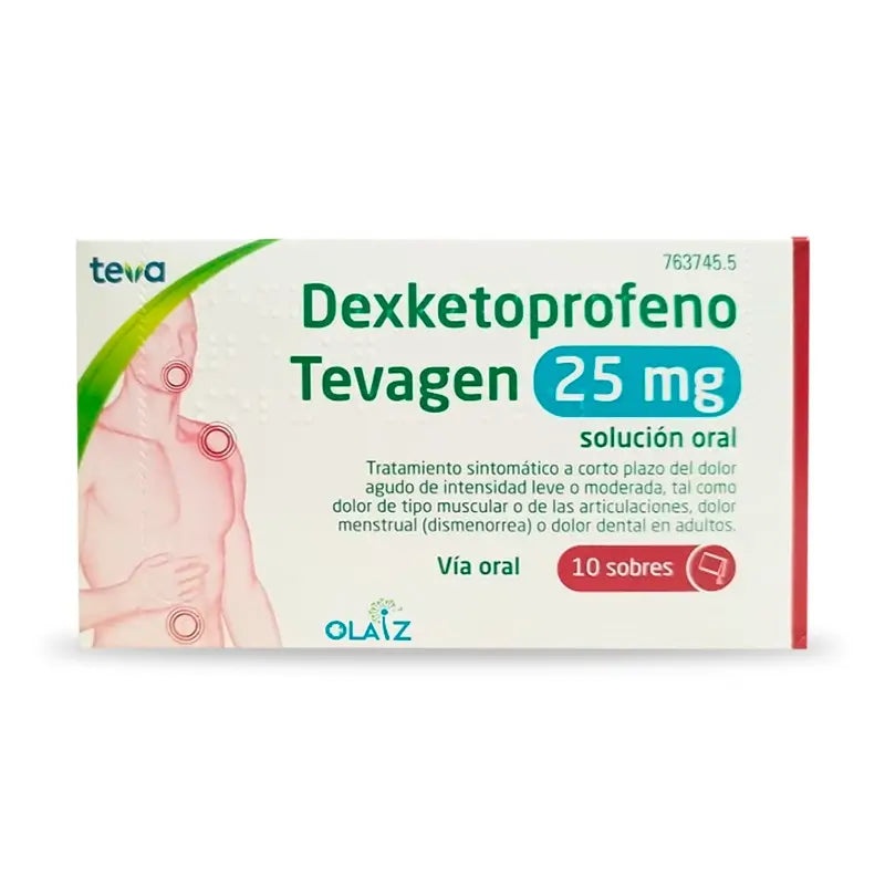 DEXKETOPROFENO TEVAGEN 25 mg SOLUÇÃO ORAL