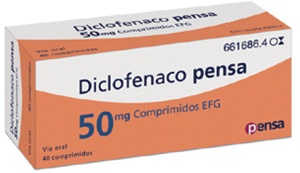 DICLOFENACO PENSA 50 mg COMPRIMIDOS GASTRO-RESISTENTES